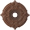 Ekena Millwork Attica PVC Medallion (Canopies up to 6 3/4"), 19"OD x 3 1/2"ID x 1"P, Universal Aged Metallic Rust CMP19ATDRU - alternate 1